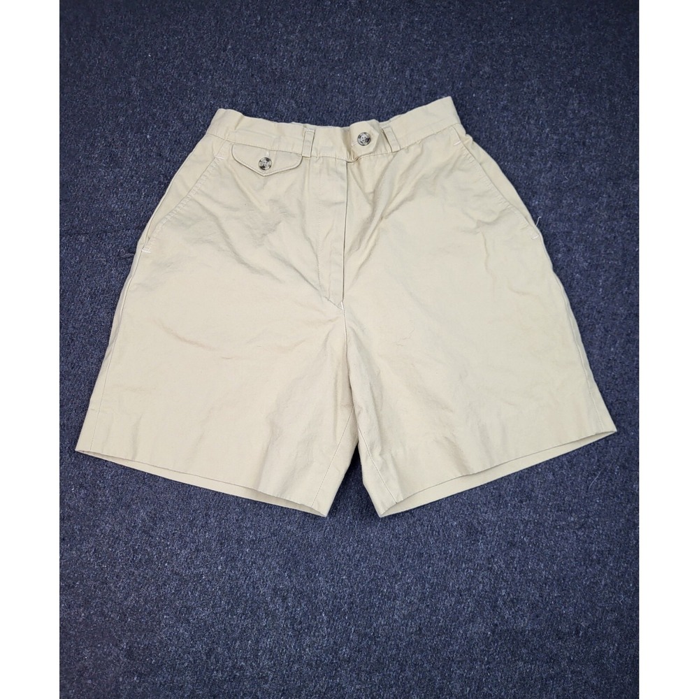 Abercrombie Fitch‎ Chino Shorts Womens 10 Brown Long Lightweight Watch Pocket
